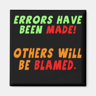 Funny Errors Made T-shirts Gifts Magnet