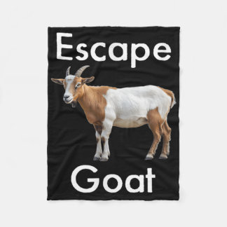 Funny Escape Goat Scapegoat Animal Huda Humour Isl Fleece Blanket