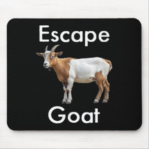 Funny Escape Goat Scapegoat Animal Huda Humour Isl Mouse Pad