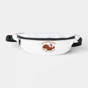 Funny Escaping Turkey Thanksgiving Classic T-Shirt Bum Bags