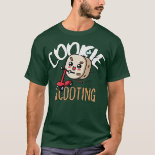 Funny EScooter Cute Kawaii Cookie Driving Scooter T-Shirt