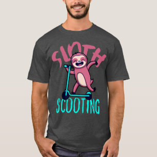 Funny EScooter Cute Kawaii Sloth Driving Scooter T-Shirt
