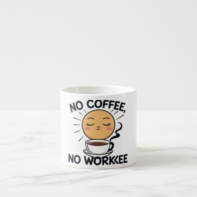 Funny Espresso Mug for Caffeine Lovers (Front)