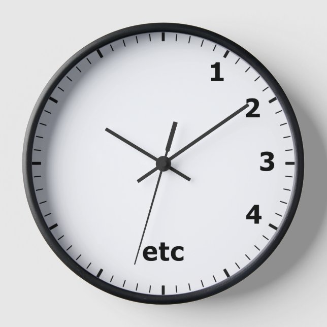 Funny etc Clock - You Know How it Goes! (Front)