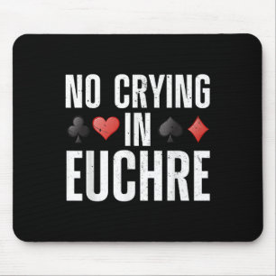Funny Euchre Design For Men Women Card Game Euchre Mouse Pad