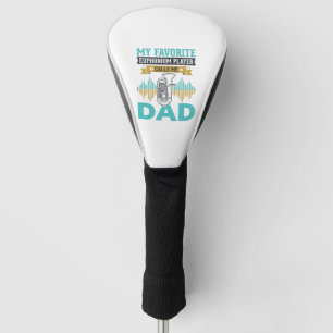 Funny Euphonium Dad Vintage Music Design_1 Golf Head Cover
