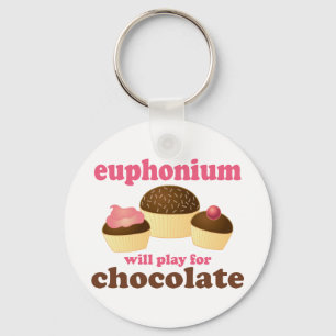 Funny Euphonium Will Play For Chocolate Key Ring