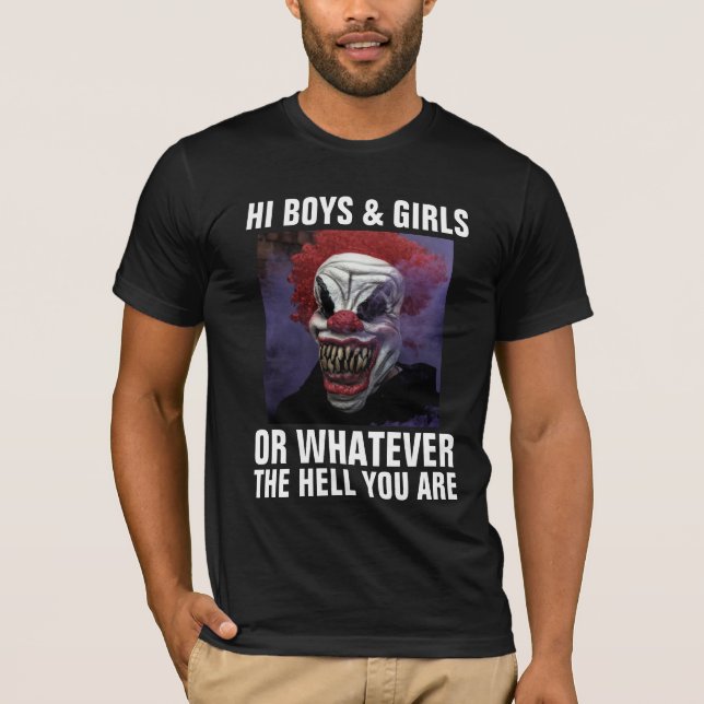 FUNNY EVIL CLOWN T-SHIRTS (Front)