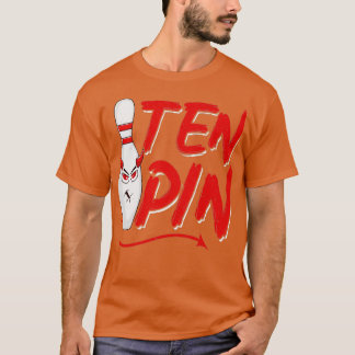 Funny Evil Ten Pin Strike Spare Bowling T T-Shirt