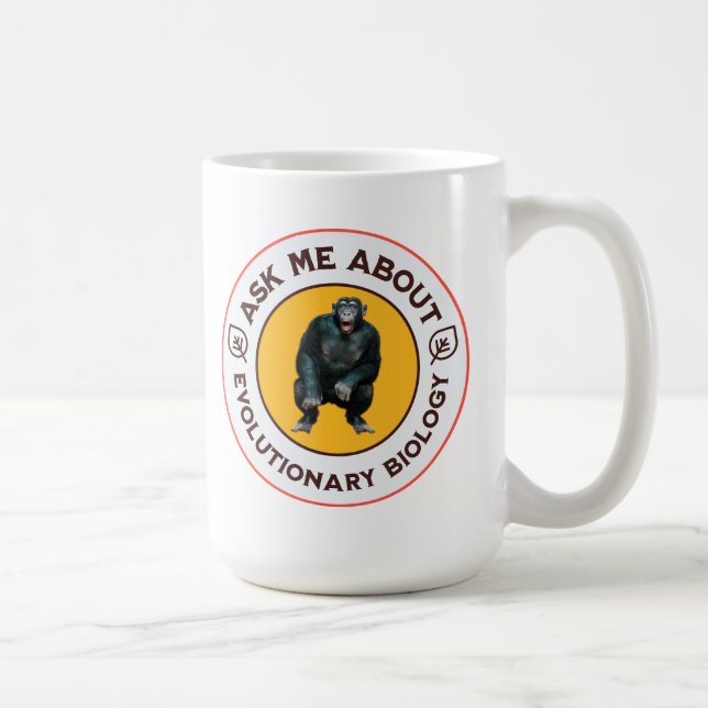 Funny Evolution Biology Meme Nerd Humour Gift Coffee Mug (Right)