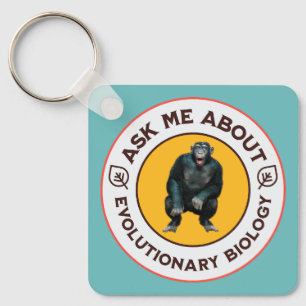 Funny Evolution Biology Meme Nerd Humour Gift Key Ring