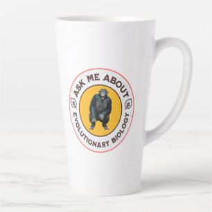 Funny Evolution Biology Meme Nerd Humour Gift Latte Mug