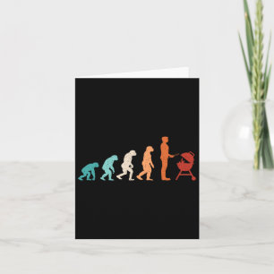 Funny Evolution Grilling Barbecue Grill Lover Bbq Card