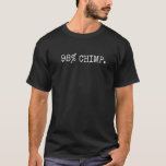 Funny Evolution Of Man 98% CHIMP Science Biology S T-Shirt<br><div class="desc">98% CHIMP Shirt. Vintage letter word graphic design. Great shirt for scientist science teacher science student or anyone. Monkey ape chimpanzee lovers will enjoy this design for Birthday or anytime. Science Evolution theme design. Funny Evolution shirt. Whether you believe in evolution or not this shirt has a funny saying that...</div>
