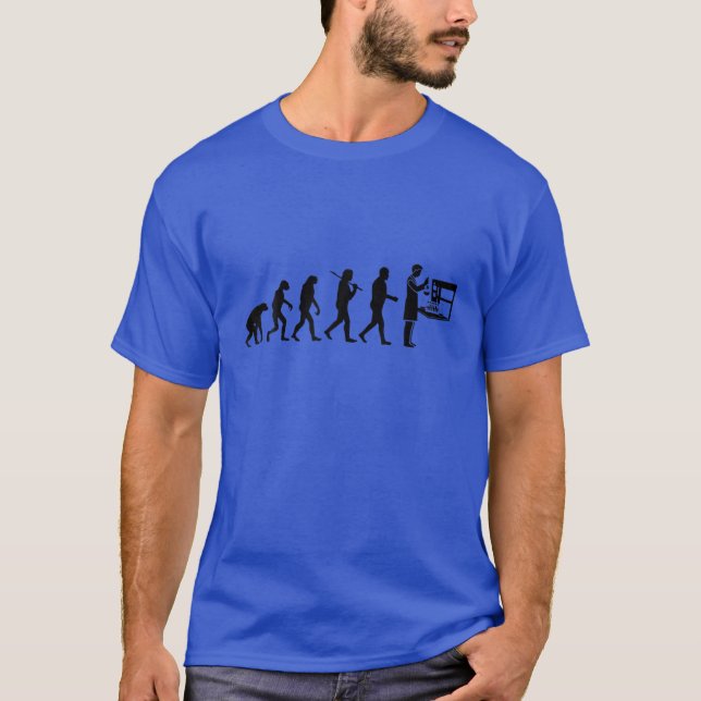 Funny Evolution Of Man - Scientist Chemistry Gift T-Shirt (Front)