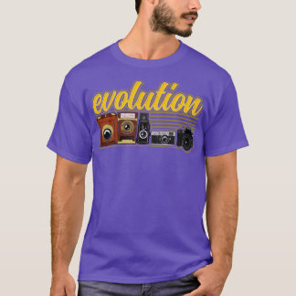 Funny Evolution Of The Camera Photography T-Shirt