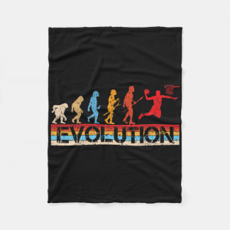 Funny Evolution Sketll Players Sketll Fans Retro Fleece Blanket