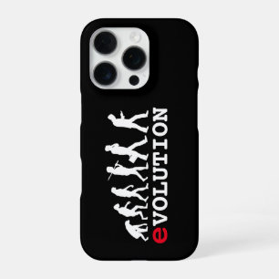 Funny Evolution Smartphone Addict iPhone 16 Pro Case