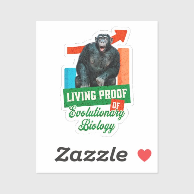 Funny Evolutionary Biology Chimp Humour (Sheet)