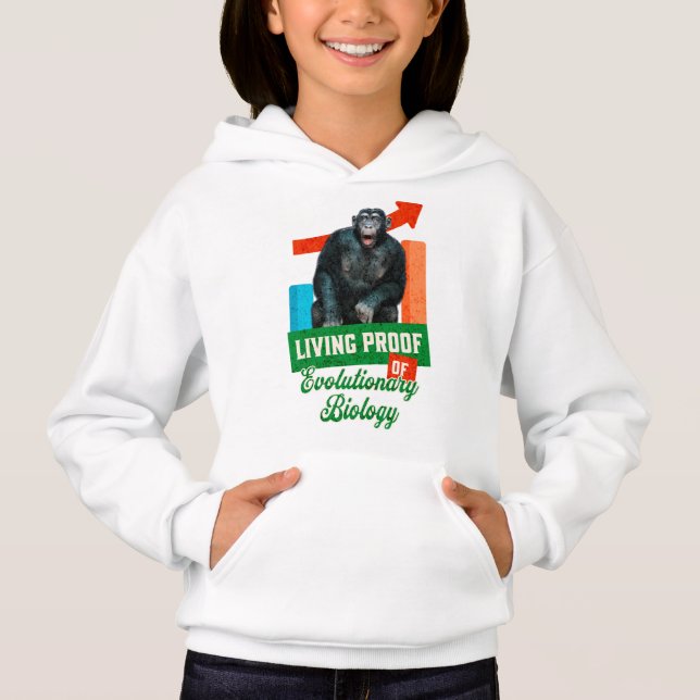 Funny Evolutionary Biology Chimp Humour (Front)