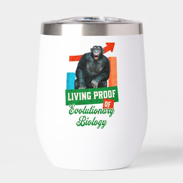 Funny Evolutionary Biology Chimp Humour (Front)