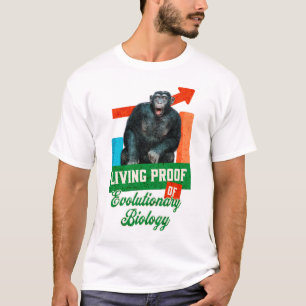 Funny Evolutionary Biology Chimp Humour T-Shirt