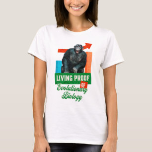 Funny Evolutionary Biology Chimp Humour T-Shirt
