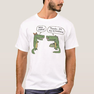 Funny Ex Husband Alligator Purse T-Shirt