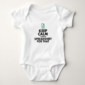 Funny Excel Spreadsheets Lover Gift Baby Bodysuit