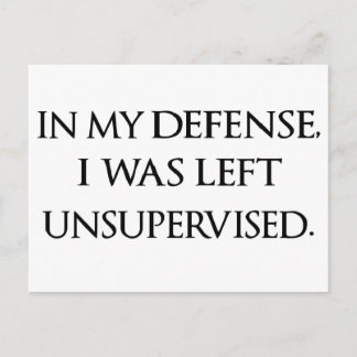Funny Excuse Quote Witty Manly Typography Quotes Postcard