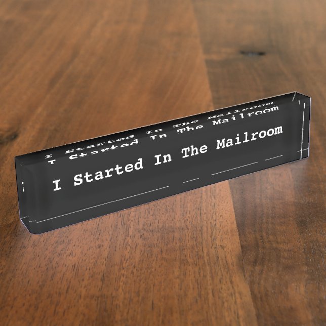 Funny Executive Desk Name Plates (Side)