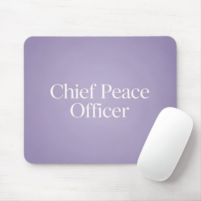 Funny Executive Title Minimalist Purple Mouse Pad (With Mouse)
