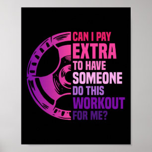 Funny Exercise Workout Women  Poster