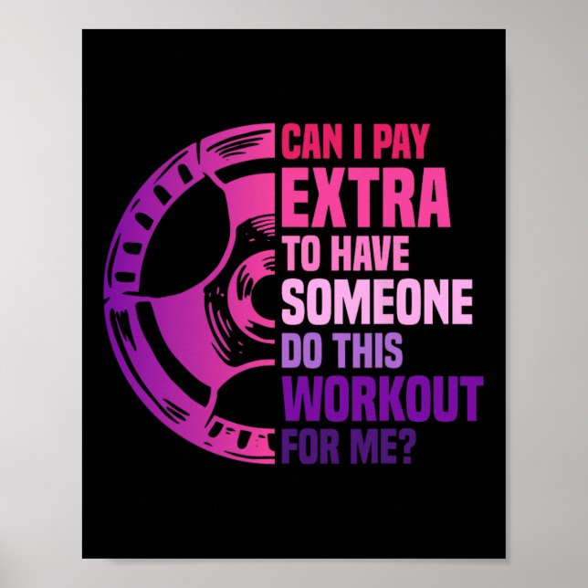 Funny Exercise Workout Women  Poster (Front)