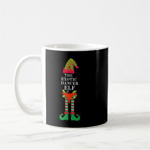 Funny Exotic Dancing Elf Matching Group Christmas  Coffee Mug