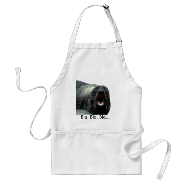 Funny expression Seal apron (Front)