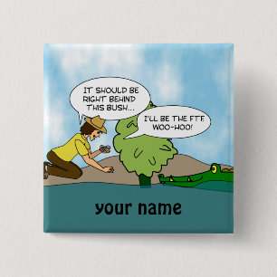 Funny  Extreme Cache Geocaching Name Button