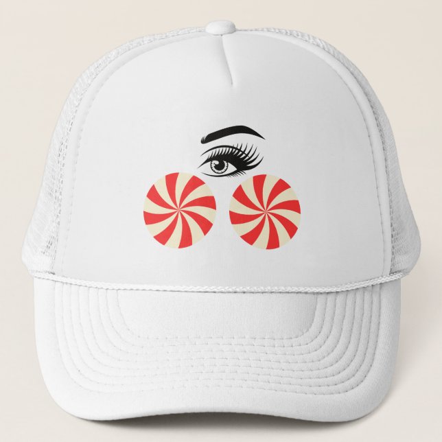 Funny Eye Candy Hat for Women (Front)