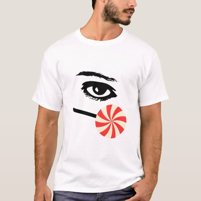 Funny Eye Candy Shirt for Men – Bold Graphic Tee (Front)