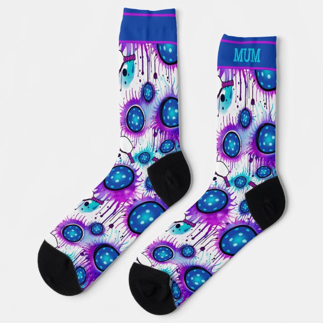 Funny Eye-Catching Pickleball  Socks (Left)