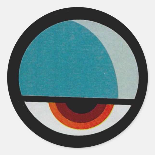 Funny Eye Classic Round Sticker (Front)