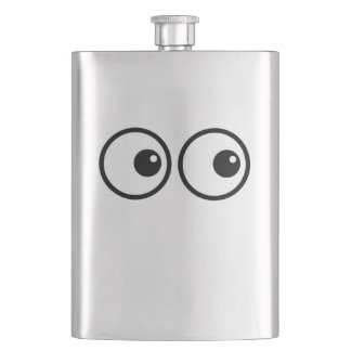 Funny Eyes Hip Flask
