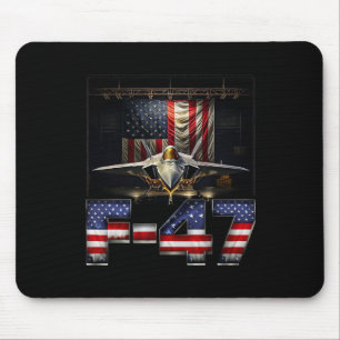 Funny F47 Fighter Jet Trump Mouse Pad