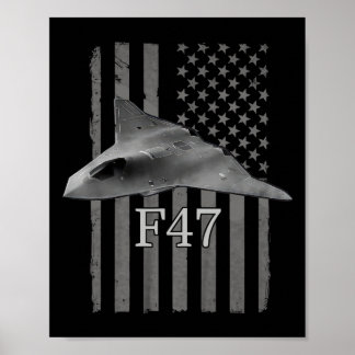 Funny F47 Fighter Jet Trump Shirt F-47 Jet Fighter Poster