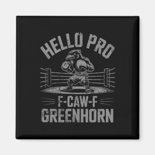 Funny F Caw F Boxing Crow Magnet