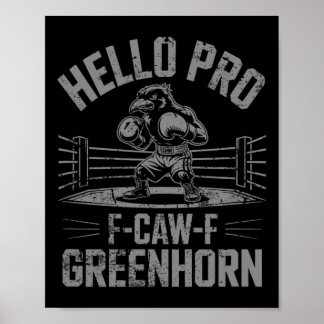 Funny F Caw F Boxing Crow Poster
