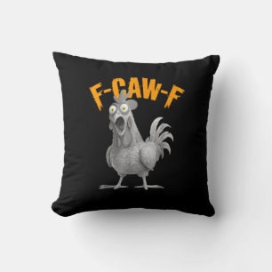Funny F Caw F Chicken Classic Retro Style Cushion