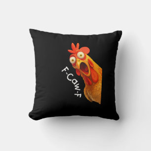 Funny F-Caw-F Chicken F-Caw-F Chicken Creative Cas Cushion