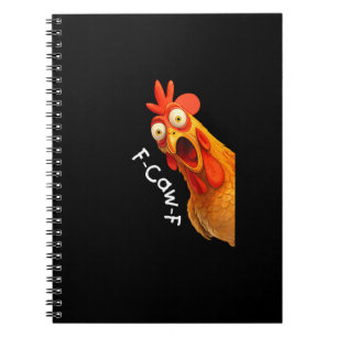 Funny F-Caw-F Chicken F-Caw-F Chicken Creative Cas Notebook