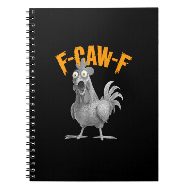 Funny F-Caw-F Chicken F-Caw-F Chicken Retro Classi Notebook (Front)